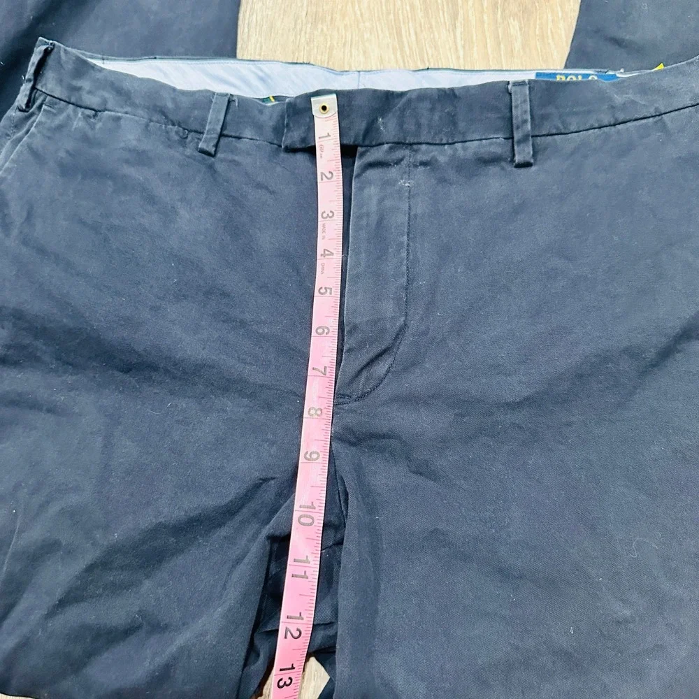Polo Ralph Lauren‎ Pants Mens 38x32 Navy Stretch Straight Chino Pants Trousers